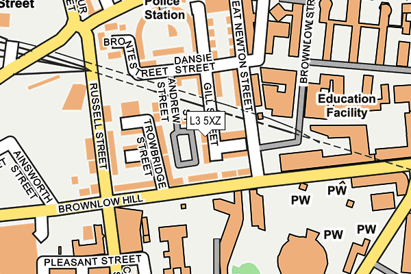 L3 5XZ map - OS OpenMap – Local (Ordnance Survey)