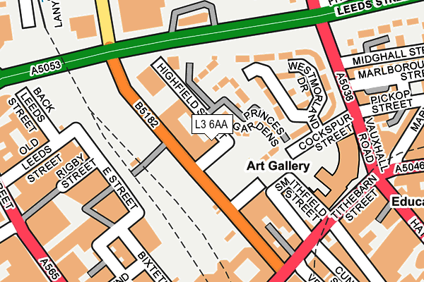 L3 6AA map - OS OpenMap – Local (Ordnance Survey)