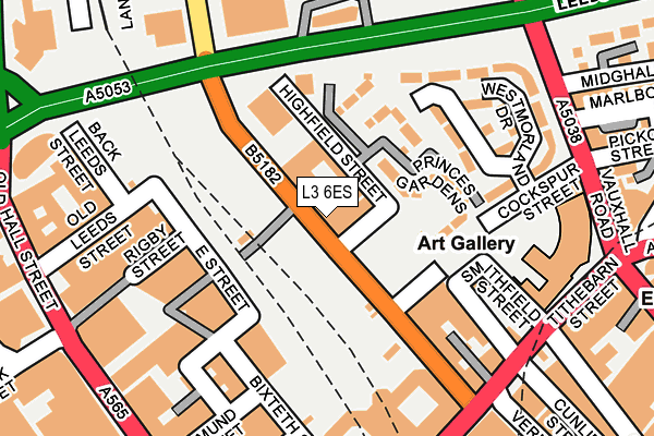 L3 6ES map - OS OpenMap – Local (Ordnance Survey)
