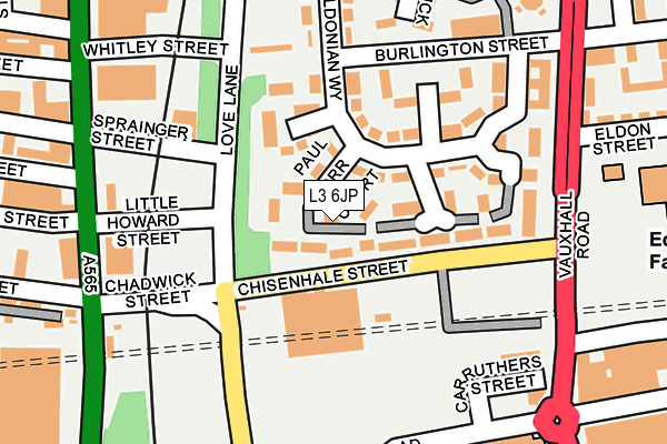 L3 6JP map - OS OpenMap – Local (Ordnance Survey)