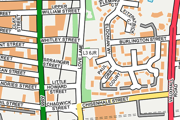 L3 6JR map - OS OpenMap – Local (Ordnance Survey)
