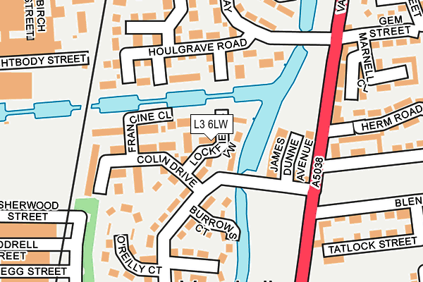 L3 6LW map - OS OpenMap – Local (Ordnance Survey)