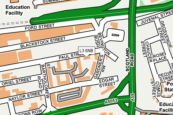 L3 6NB map - OS OpenMap – Local (Ordnance Survey)