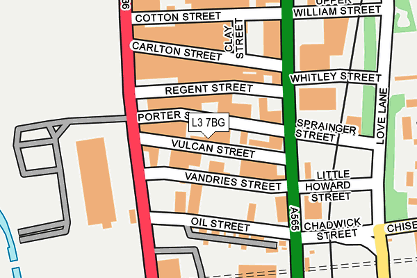 L3 7BG map - OS OpenMap – Local (Ordnance Survey)