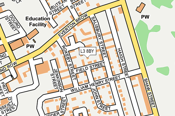 L3 8BY map - OS OpenMap – Local (Ordnance Survey)