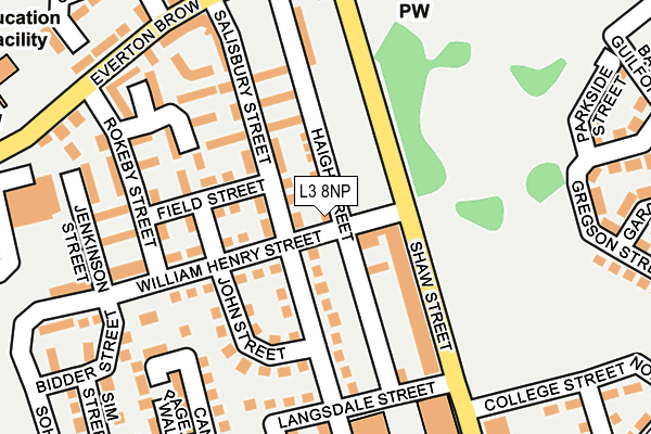 L3 8NP map - OS OpenMap – Local (Ordnance Survey)