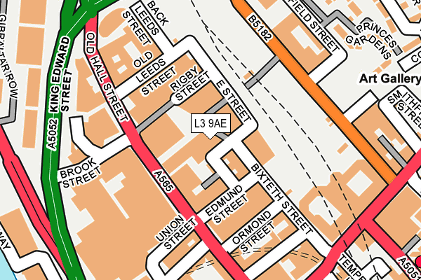 L3 9AE map - OS OpenMap – Local (Ordnance Survey)