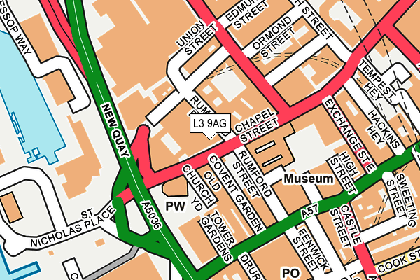 L3 9AG map - OS OpenMap – Local (Ordnance Survey)