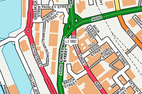 L3 9BD map - OS OpenMap – Local (Ordnance Survey)