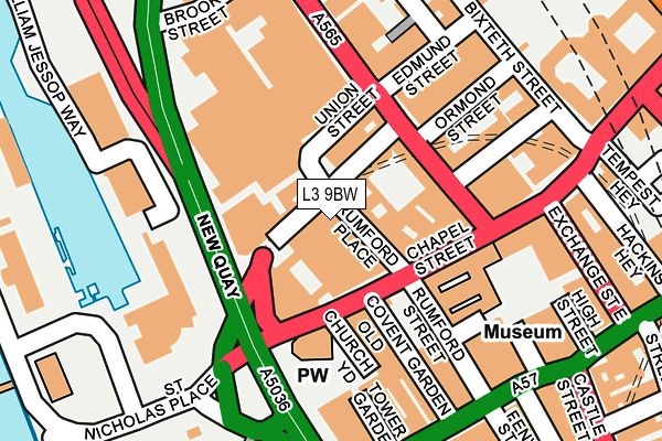 L3 9BW map - OS OpenMap – Local (Ordnance Survey)