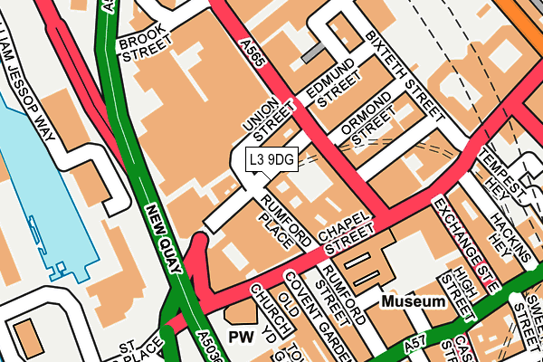 L3 9DG map - OS OpenMap – Local (Ordnance Survey)