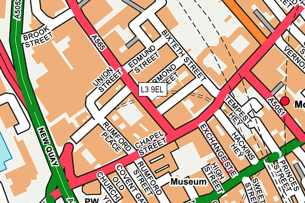 L3 9EL map - OS OpenMap – Local (Ordnance Survey)