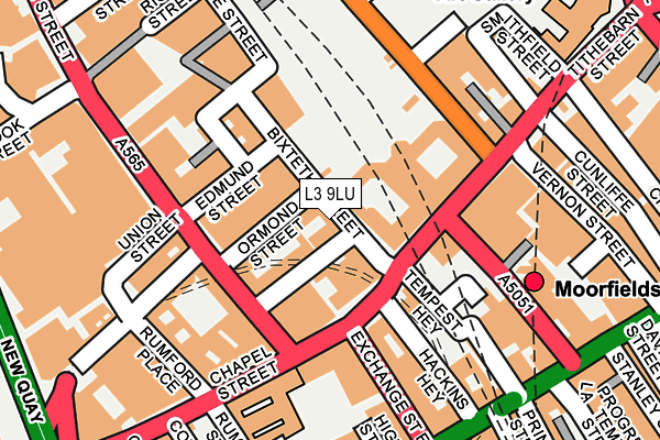 L3 9LU map - OS OpenMap – Local (Ordnance Survey)
