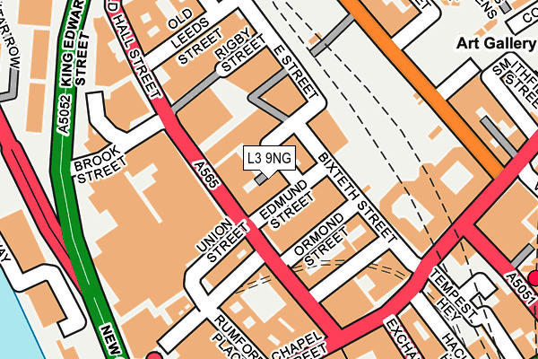 L3 9NG map - OS OpenMap – Local (Ordnance Survey)