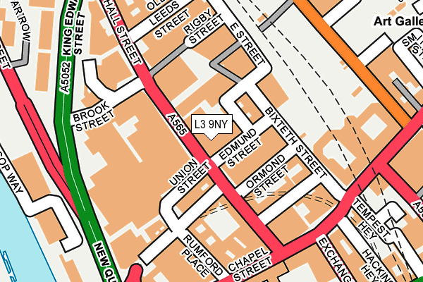 L3 9NY map - OS OpenMap – Local (Ordnance Survey)