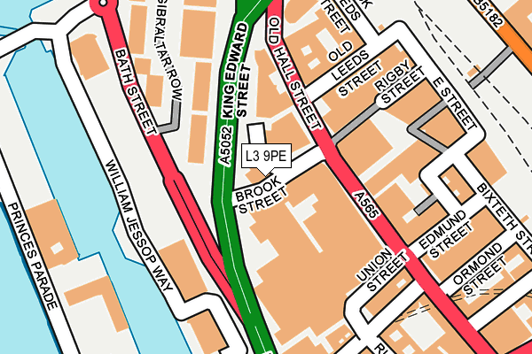 L3 9PE map - OS OpenMap – Local (Ordnance Survey)