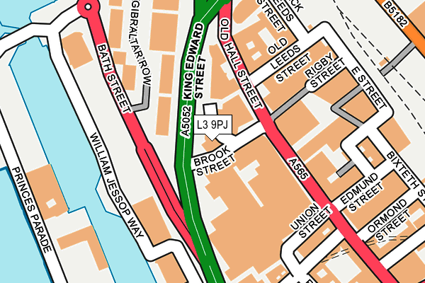 L3 9PJ map - OS OpenMap – Local (Ordnance Survey)