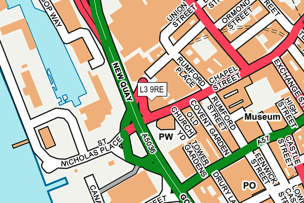 L3 9RE map - OS OpenMap – Local (Ordnance Survey)