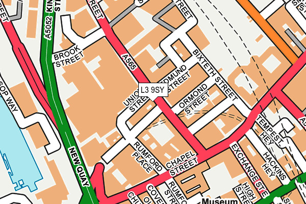 L3 9SY map - OS OpenMap – Local (Ordnance Survey)