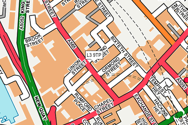 L3 9TP map - OS OpenMap – Local (Ordnance Survey)