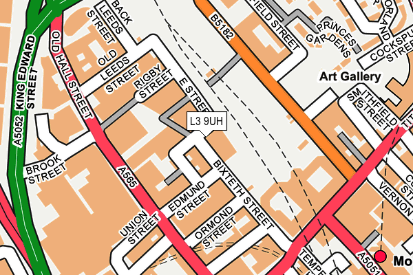 L3 9UH map - OS OpenMap – Local (Ordnance Survey)