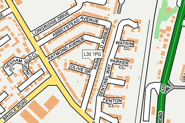 L30 1PG map - OS OpenMap – Local (Ordnance Survey)