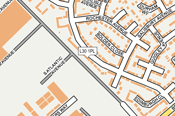 L30 1PL map - OS OpenMap – Local (Ordnance Survey)