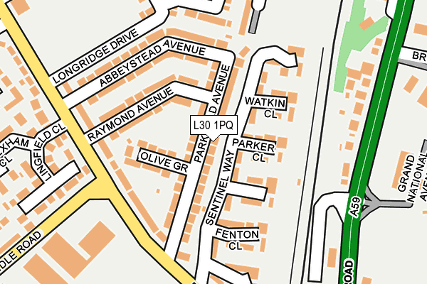 L30 1PQ map - OS OpenMap – Local (Ordnance Survey)