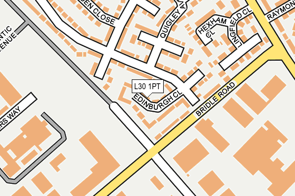 L30 1PT map - OS OpenMap – Local (Ordnance Survey)