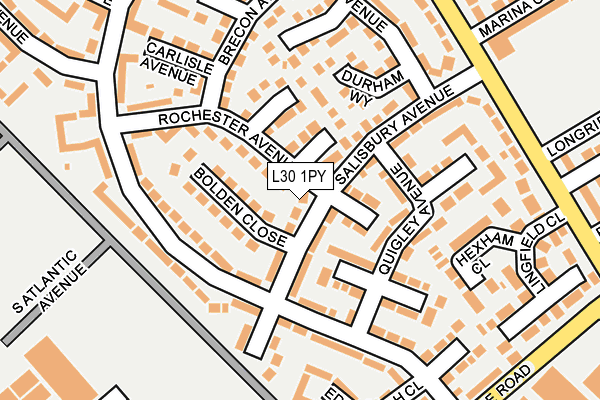 L30 1PY map - OS OpenMap – Local (Ordnance Survey)