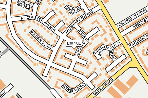 L30 1QE map - OS OpenMap – Local (Ordnance Survey)