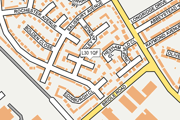 L30 1QF map - OS OpenMap – Local (Ordnance Survey)