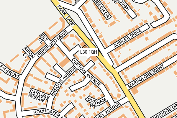 L30 1QH map - OS OpenMap – Local (Ordnance Survey)