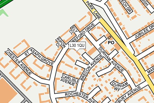 L30 1QU map - OS OpenMap – Local (Ordnance Survey)