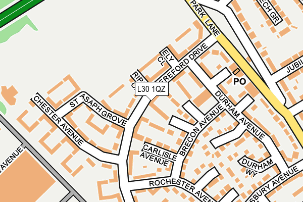 L30 1QZ map - OS OpenMap – Local (Ordnance Survey)