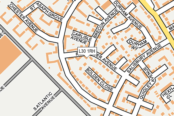 L30 1RH map - OS OpenMap – Local (Ordnance Survey)