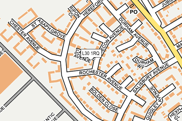 L30 1RQ map - OS OpenMap – Local (Ordnance Survey)