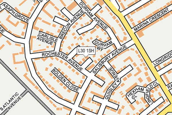 L30 1SH map - OS OpenMap – Local (Ordnance Survey)