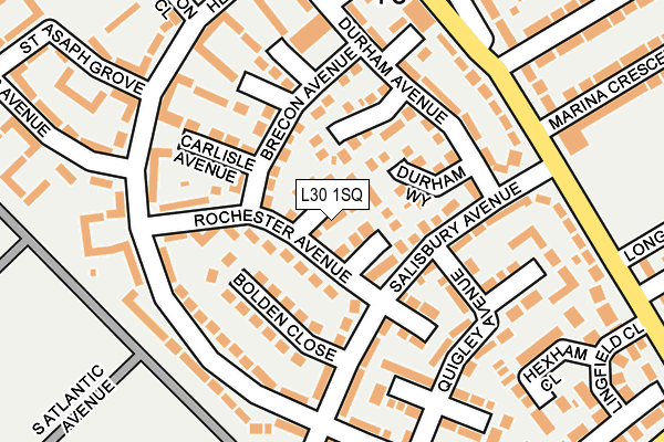 L30 1SQ map - OS OpenMap – Local (Ordnance Survey)