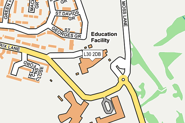 L30 2DB map - OS OpenMap – Local (Ordnance Survey)