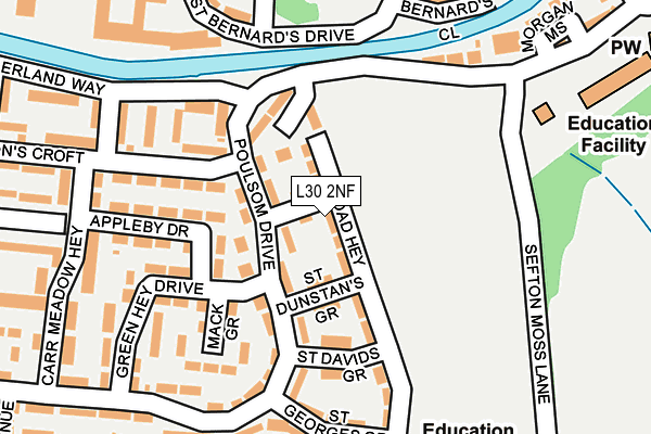 L30 2NF map - OS OpenMap – Local (Ordnance Survey)