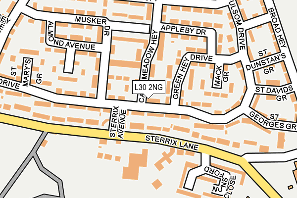L30 2NG map - OS OpenMap – Local (Ordnance Survey)