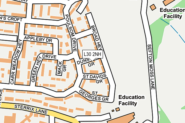 L30 2NH map - OS OpenMap – Local (Ordnance Survey)