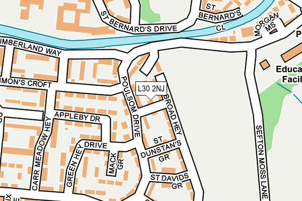 L30 2NJ map - OS OpenMap – Local (Ordnance Survey)