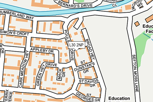 L30 2NP map - OS OpenMap – Local (Ordnance Survey)