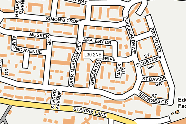 L30 2NS map - OS OpenMap – Local (Ordnance Survey)