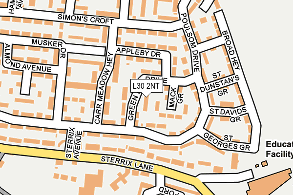 L30 2NT map - OS OpenMap – Local (Ordnance Survey)