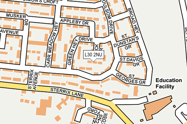 L30 2NU map - OS OpenMap – Local (Ordnance Survey)