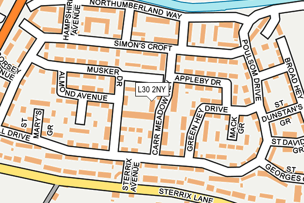 L30 2NY map - OS OpenMap – Local (Ordnance Survey)