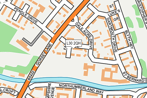 L30 2QH map - OS OpenMap – Local (Ordnance Survey)